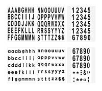 Luter - Lote de 210 pegatinas de números de buzón (5 cm, 6 hojas, adhesivos impermeables), para buzón, casa, puerta, número de dirección, interior o exterior