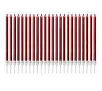 LUTER Metálico Velas de cumpleaños con soporte para tartas para decoración de fiesta de bodas de cumpleaños