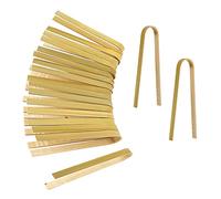 Luter - Pinzas de bambú desechables para cocina (20 unidades, 15 cm, utensilios de cocina, pinzas para pan, alicates naturales para la cocina