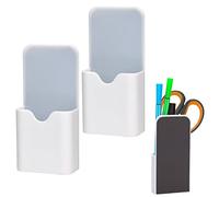 LUTER - Portalápices magnéticos, 2 piezas, porta rotuladores magnéticos, porta lápices, porta bolígrafos, organizador de accesorios de oficina para el hogar, para frigorífico, pizarra blanca, color