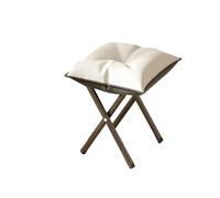 LUTFI Escabel Taburete Plegable portátil for pies, Taburete for Cambiar Zapatos de Entrada, Taburete bajo Plegable pequeño for Dormitorio, Taburete Creativo for el hogar Dormitorio(Linen White)