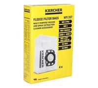 LUTH Premium Profi Parts Bolsas de filtro compatibles con Kärcher Kfi357 2.863-314.0 para aspiradoras en seco húmedo 4 unidades