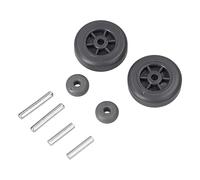 LUTH Premium Profi Parts Juego de ruedas con ejes para boquilla de suelo eléctrico Hoover 49113575 0530096506 en aspiradora de mango, 2 unidades