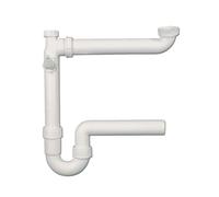 LUTH Premium Profi Parts Siphon 1 1/2"X40mm sifón para fregadero Blanco