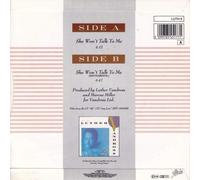 Luther Vandross - Luther Vandross She Won't Talk To Me (Glossy Card Sleeve) UK 45 7" sgl +Pic. Slv