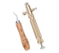 Luthier - Juego de cortadores de violín con profundidad ajustable, herramienta de manualidades de violín para bordes eficientes, tareas de tallado de canales, herramienta ergonómica de manualidades