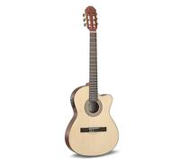 LUTHIER MANUEL RODRÍGUEZ Guitarra electroacústica Caballero Principio - Slim Electric Neck - Tapa de abeto maciza - Fondo/aros de sapelli caoba - Preamp de 4 bandas EQ - CA-PM SE