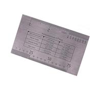 Luthier String Action Gauge - Herramienta de altura para guitarras, ukelele y bajo, cadena de acción, regla de medición de altura