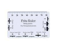 Luthier String Action Gauge - Herramienta de altura para guitarras, ukelele y bajo, cadena de acción, regla de medición de altura