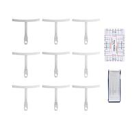 Luthier Tools Radius Gauge & String Action Ruler Set | Stainless Steel Guitar/Bass Measuring Tool for Repair & Maintenance | 9 Gauges, File, Ruler