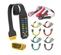 LUTIFIX Caja de Unión obd2, Caja de Unión de detección de protocolo OBDII de automóviles comunicación/Fuente de alimentación/Tierra 16 Pin Can 17,7 Pulgadas diagnóstico de fallas de Cable