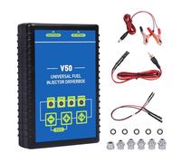LUTIFIX Kit de herramientas de limpieza universal para inyectores de combustible, gasolina, diésel, GDI, herramienta de comprobación, unidad de potencia de salida de 12 V, 6 adaptadores de limpiador