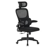 LUTODY - Silla de escritorio, Silla de oficina para computadora, Silla de trabajo ergonómica con soporte lumbar, Silla giratoria ajustable gaming, Malla transpirable con reposacabeza para despacho y N