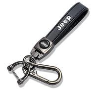 LUTOLB Llavero de coche compatible con la serie Jeep, accesorios para hombre y mujer, accesorios interiores de coche, color negro