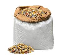 LutoPets Comida para loros 15 kg - Mezcla de semillas para loros - Guacamayos, cacatúa, loro amazónico - Con cacahuetes y petróleo - 14 ingredientes naturales - Embalaje al por mayor económico