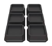 Lutown-Teen Elevadores de cama de 1 pulgada, resistentes para sofás, elevadores de sillas, elevadores de sofá, elevadores de mesa, juego de 6 unidades, color negro
