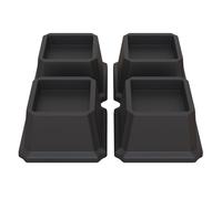 Lutown-Teen Elevadores de cama de 2 pulgadas, elevadores de muebles resistentes para sofás, elevadores de silla, elevadores de sofá, elevadores de mesa, juego de 4 unidades, color negro