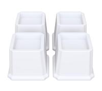Lutown-Teen Elevadores de cama de 3 pulgadas, resistentes para sofás, elevadores de sillas, elevadores de sofá, elevadores de mesa, juego de 4 unidades, color blanco