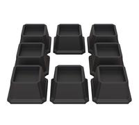 Lutown-Teen Elevadores de cama de 5 cm, elevadores de muebles resistentes para sofás, elevadores de silla, elevadores de sofá, elevadores de mesa, juego de 8 unidades, negro