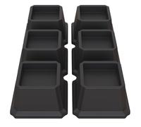 Lutown-Teen Elevadores de cama de 5 cm, elevadores de muebles resistentes para sofás, elevadores de silla, elevadores de sofá, elevadores de mesa, juego de 6 unidades, color negro