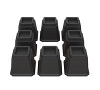 Lutown-Teen Elevadores de cama de 5 pulgadas, resistentes para sofás, elevadores de sillas, elevadores de sofá, elevadores de mesa, juego de 8 unidades, color negro