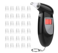 Lutranstra Alcoholimetro Digital Homologado, Profesional Probador de Alcohol con Pantalla LCD, Precisión de Grado, Alcolimetros Personal para Uso Doméstico y Profesional, con 30 Boquilla