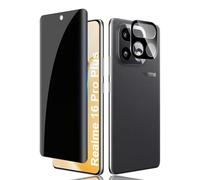 Lutree Anti-Espía Cristal Templado para Realme 16 Pro Plus, 1+1 Piezas Protector de Pantalla de Privacidad + Protector de Lente de Cámara, Antiespias Película Anti-Arañazos Protectora