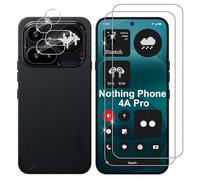 Lutree Cristal Templado para Nothing Phone 4a Pro, 2+2 Piezas Protector de Pantalla + Protector de Lente de Cámara, Dureza 9H HD Anti-Arañazos Vidrio Templado Película Protectora