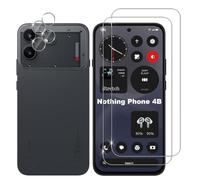 Lutree Cristal Templado para Nothing Phone 4b, 2+2 Piezas Protector de Pantalla + Protector de Lente de Cámara, Dureza 9H HD Anti-Arañazos Vidrio Templado Película Protectora