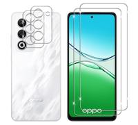 Lutree Cristal Templado para OPPO A5 4G/ 5G/ OPPO A5m, 2+2 Piezas Protector de Pantalla + Protector de Lente de Cámara, 9H HD Anti-Arañazos Vidrio Templado Película Protectora