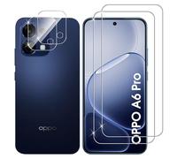 Lutree Cristal Templado para OPPO A6 Pro 4G/ A6 Pro 5G, 2+2 Piezas Protector de Pantalla + Protector de Lente de Cámara, Dureza 9H HD Anti-Arañazos Vidrio Templado Película Protectora