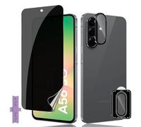 Lutree para für Samsung Galaxy A56 5G Anti-Espía Cristal Templado, 1+1 Piezas 3D Protector de Pantalla de Privacidad + Protector de Lente de Cámara,Antiespias Película Protectora
