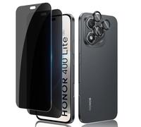 Lutree para Honor 400 Lite 5G Anti-Espía Cristal Templado, 2+1 Piezas | Protector de Pantalla de Privacidad + Protector de Lente de Cámara, Antiespias Dureza 9H Película Protectora