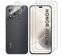 Lutree para Honor 400 Lite 5G Cristal Templado, 2+2 Piezas Protector de Pantalla + Protector de Lente de Cámara, Dureza 9H HD Vidrio Templado Anti-Arañazos Película Protectora