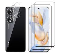 Lutree para Honor 90 5G Protector de Pantalla + Protector Cámara, [2+2 Piezas], Sin Burbujas 3D Cobertura Total Cristal Templado, HD Transparente Anti-Arañazos Película Protectora