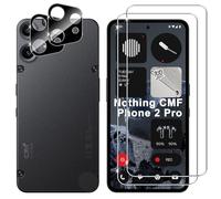 Lutree para Nothing CMF Phone 2 Pro Cristal Templado, 2+2 Piezas Protector de Pantalla+ Protector de Lente de Cámara (Negro), Dureza 9H HD Anti-Arañazos Vidrio Templado Película Protectora