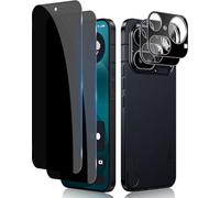 Lutree para Nothing Phone 4a Pro Anti-Espía Cristal Templado, 2+2 Piezas Protector de Pantalla de Privacidad + Protector de Lente de Cámara (Negro), Dureza 9H Antiespias Película Protectora