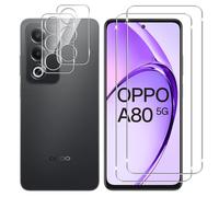 Lutree para OPPO A80 5G Cristal Templado, 2+2 Piezas Protector de Pantalla + Protector de Lente de Cámara, Dureza 9H HD Anti-Arañazos Vidrio Templado Película Protectora
