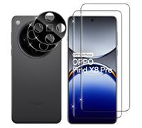 Lutree para OPPO Find X8 Pro Protector de Pantalla + Protector Cámara, [2+2 Piezas], Sin Burbujas 3D Cobertura Total Cristal Templado, HD Transparente Anti-Arañazos Película Protectora