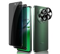 Lutree para OPPO Reno 12F /Reno 12 FS Anti-Espía Cristal Templado, 2+2 Piezas Protector de Pantalla de Privacidad + Protector de Lente de Cámara (Negro), Anti-Arañazos Antiespias Película Protectora