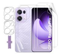 Lutree para OPPO Reno 13 PRO Protector de Pantalla, 2+2+2 Piezas TPU Pantalla Protector + Trasera Película Protectora + Cristal Templado Protector de Lente de Cámara, Anti-Arañazos Película