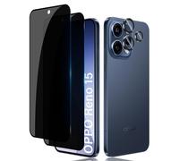Lutree para OPPO Reno 15 5G Anti-Espía Cristal Templado, 2+1 Piezas Protector de Pantalla de Privacidad + Protector de Lente de Cámara, Antiespias Dureza 9H Película Protectora
