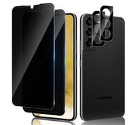 Lutree para Samsung Galaxy S22 5G Anti-Espía Cristal Templado, 2+2 Piezas Protector de Pantalla de Privacidad + Protector de Lente de Cámara (Negro), 9H Anti-Arañazos Antiespias Película Protectora