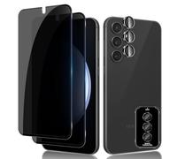 Lutree para Samsung Galaxy S23 FE 5G Anti-Espía Cristal Templado, 2+1 Piezas Protector de Pantalla de Privacidad + Protector de Lente de Cámara, Anti-Arañazos Antiespias Película Protectora
