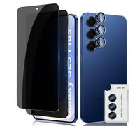 Lutree para Samsung Galaxy S25 Plus 5G/S25+ 5G Anti-Espía Cristal Templado, 2+1 Piezas Protector de Pantalla de Privacidad + Protector de Lente de Cámara, Anti-Arañazos Antiespias Película Protectora