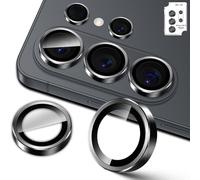 Lutree para Samsung Galaxy S26 Ultra 5G Protector de Lente de Cámara, Dureza 9H Lentes Individuales Película Protectora, Aro Metálico + Cristal Templado, Anti Rasguños HD -Negro