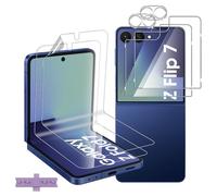 Lutree para Samsung Galaxy Z Flip 7 5G Cristal Templado, 2+2+2 Piezas Interno TPU Protector Pantalla+ Trasera Vidrio Protectora+ Protector de Lente de Cámara, Anti-Arañazos Película para Z Flip7 5G