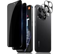 Lutree para Xiaomi 15T/ Xiaomi 15T Pro Anti-Espía Cristal Templado, 2+2 Piezas Protector de Pantalla de Privacidad + Protector de Lente de Cámara, 9H Antiespias Anti-Arañazos Película Protectora