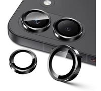 Lutree para Xiaomi Poco X8 Pro 5G Protector de Lente de Cámara, Dureza 9H Lentes Individuales Película Protectora, Aro Metálico + Cristal Templado, Anti Rasguños HD -Negro