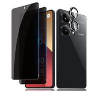Lutree para Xiaomi Redmi Note 13 Pro 4G/ POCO M6 Pro 4G Anti-Espía Cristal Templado, 2+1 Piezas Protector de Pantalla de Privacidad + Protector de Lente de Cámara, 9H Antiespias Película Protectora
